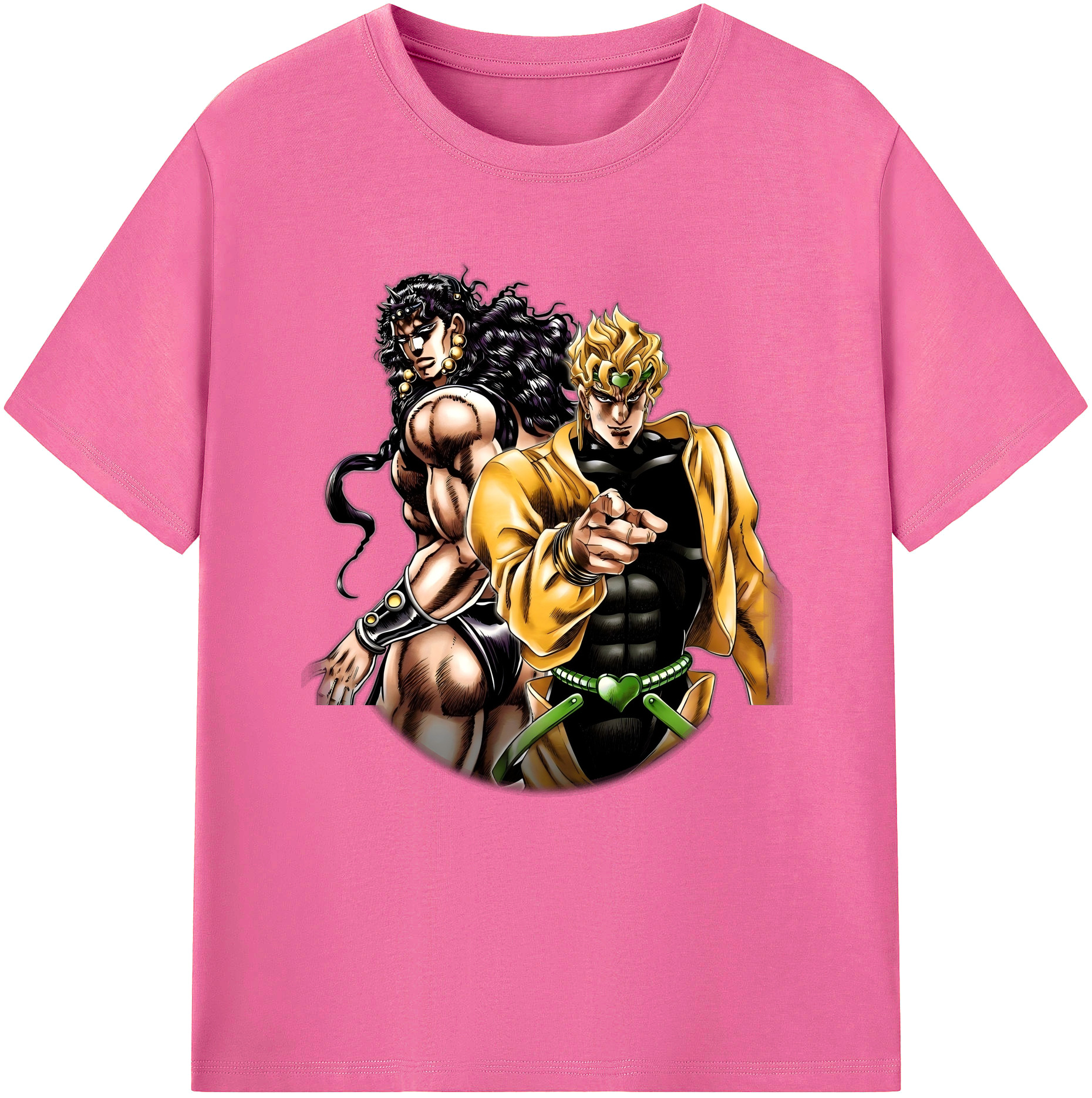 （画像用） ジョジョの奇妙な冒険 ディオ?ブランドー JoJo's Bizarre Adventure Dio Brando レディースカジュアルプリントTシャツ（綿100％）